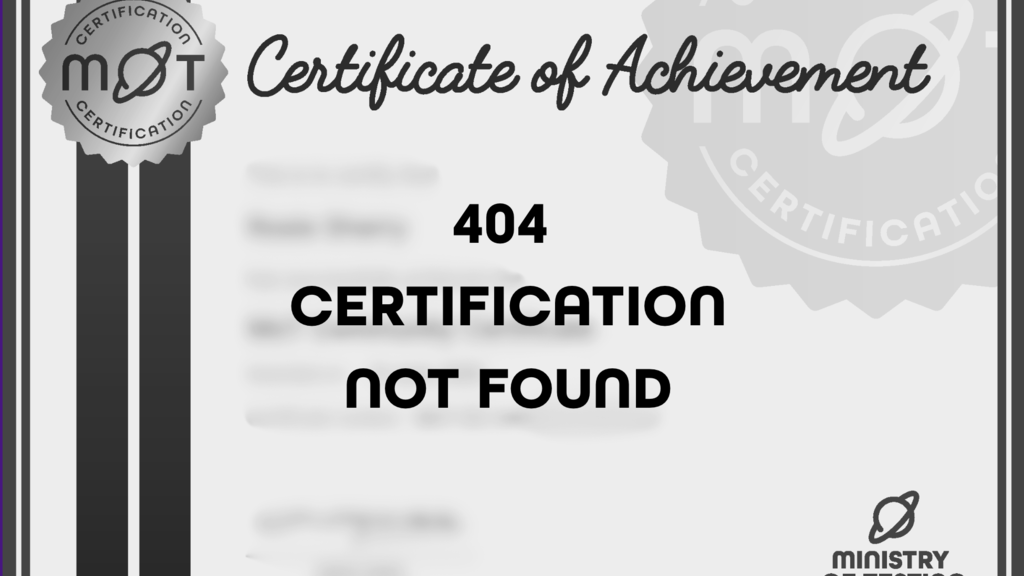 404 Certificate Not Found