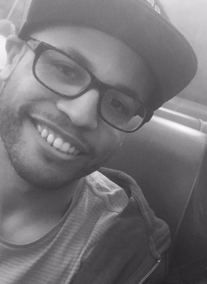 Me crop bw